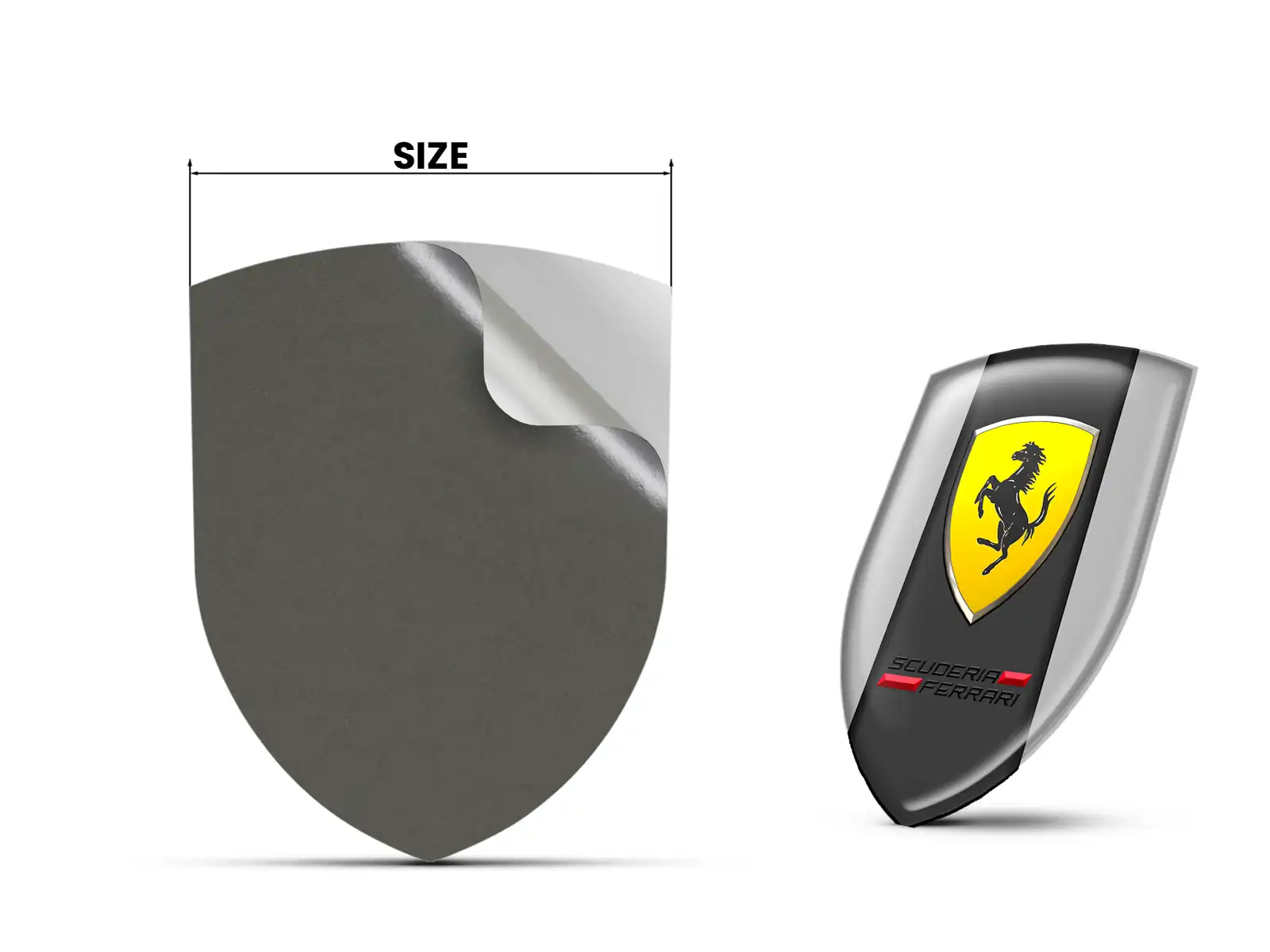 Ferrari Adesivi Lunotto Furgoni Edizione Lusso Universale